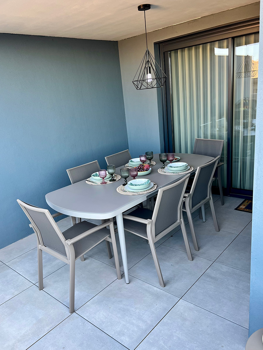 Espace repas terrasse